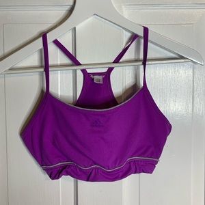 Adidas Purple Activewear sports bra Size S